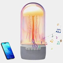 مصباح قنديل البحر مع سماعة بلوتوث وإضاءة LED 2