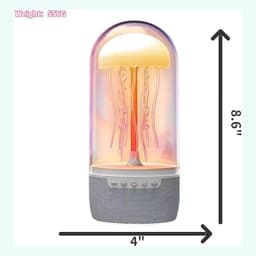 مصباح قنديل البحر مع سماعة بلوتوث وإضاءة LED 4