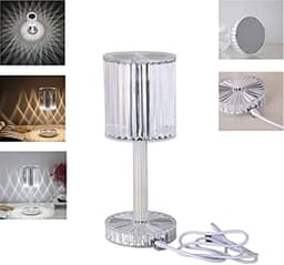 مصباح طاولة ديكوري كريستالي بإضاءة LED 4